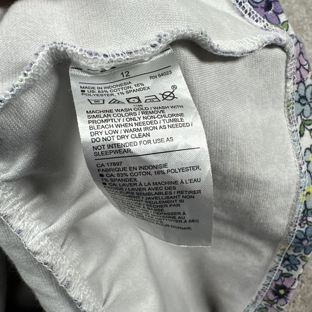 Janie And Jack Girls Dress Size 12 Sleeveless Flower Floral Spring Summer Purple - Picture 6 of 7